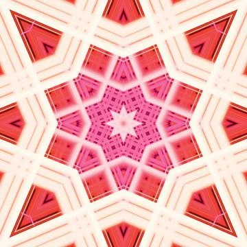Star seamless pattern. Line pattern.  Kaleidoscopic background Foto stock