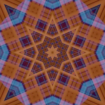 Star seamless pattern. Line pattern.  Kaleidoscopic background Stock Photos