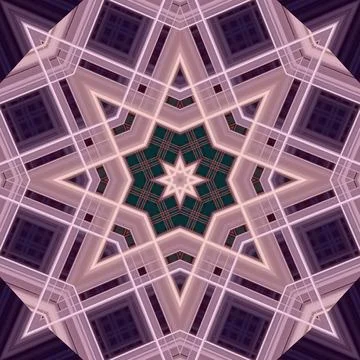 Star seamless pattern. Line pattern.  Kaleidoscopic background Stock Photos