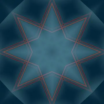 Star seamless pattern. Line pattern.  Kaleidoscopic background Foto stock