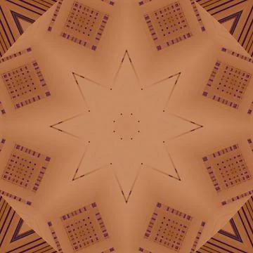 Star seamless pattern. Line pattern.  Kaleidoscopic background Foto stock