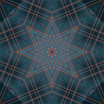 Star seamless pattern. Line pattern.  Kaleidoscopic background Foto stock