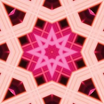 Star seamless pattern. Line pattern.  Kaleidoscopic background Foto stock