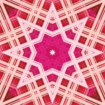 Star seamless pattern. Line pattern.  Kaleidoscopic background Stock Photos