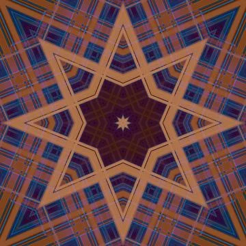 Star seamless pattern. Line pattern.  Kaleidoscopic background Stock Photos