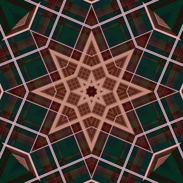 Star seamless pattern. Line pattern.  Kaleidoscopic background 写真素材
