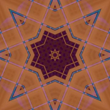 Star seamless pattern. Line pattern.  Kaleidoscopic background Foto stock