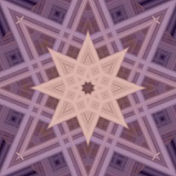 Star seamless pattern. Line pattern.  Kaleidoscopic background Foto stock