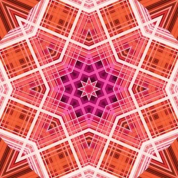 Star seamless pattern. Line pattern.  Kaleidoscopic background Stock Photos