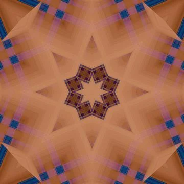 Star seamless pattern. Line pattern.  Kaleidoscopic background Foto stock