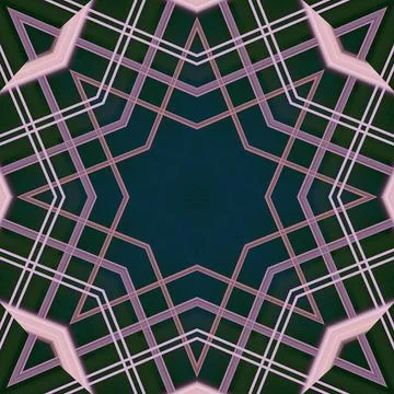 Star seamless pattern. Line pattern.  Kaleidoscopic background 스톡 사진