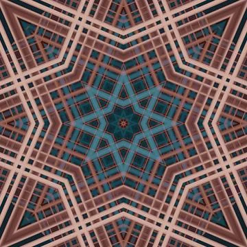 Star seamless pattern. Line pattern.  Kaleidoscopic background Stock Photos