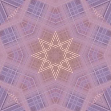 Star seamless pattern. Line pattern.  Kaleidoscopic background Stock Photos