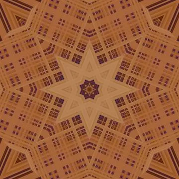 Star seamless pattern. Line pattern.  Kaleidoscopic background Stock Photos