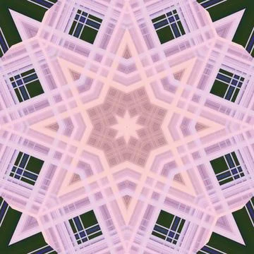 Star seamless pattern. Line pattern.  Kaleidoscopic background Foto stock