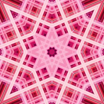 Star seamless pattern. Line pattern.  Kaleidoscopic background Foto stock