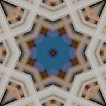 Star seamless pattern. Line pattern.  Kaleidoscopic background Foto stock