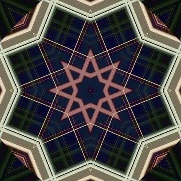 Star seamless pattern. Line pattern.  Kaleidoscopic background 스톡 사진
