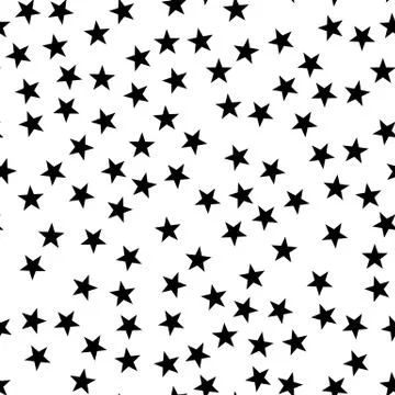 Star seamless pattern. Night, space or christmas theme. Flat vector background イラスト素材