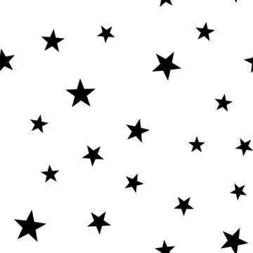 Star seamless pattern. Night, space or christmas theme. Flat vector background イラスト素材
