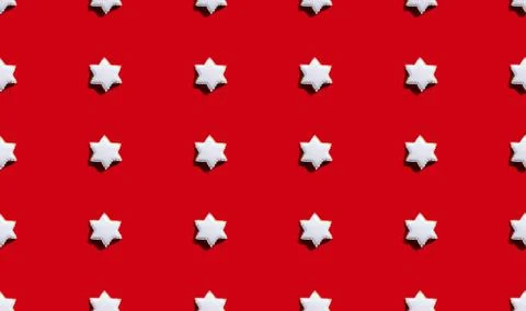 Star seamless pattern red decorative background Stock Photos