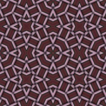 Star seamless pattern. Woven pattern of lines. Stock Illustration