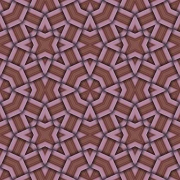 Star seamless pattern. Woven pattern of lines. Stock Illustration