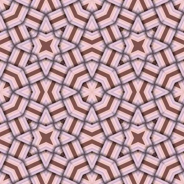 Star seamless pattern. Woven pattern of lines. Stock Illustration