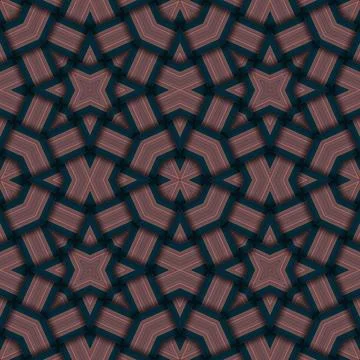 Star seamless pattern. Woven pattern of lines. Stock Illustration