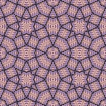 Star seamless pattern. Woven pattern of lines. Illustrazione stock