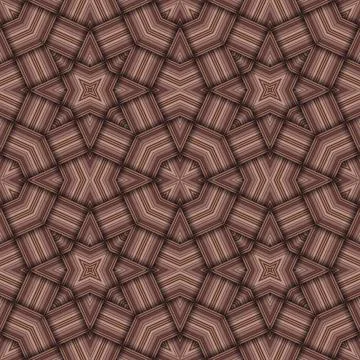 Star seamless pattern. Woven pattern of lines. Stock Illustration