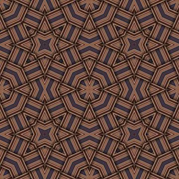 Star seamless pattern. Woven pattern of lines. Stock Illustration