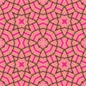 Star seamless pattern. Woven pattern of lines. Stock Illustration