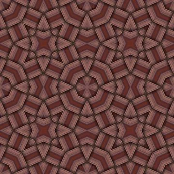 Star seamless pattern. Woven pattern of lines. Stock Illustration
