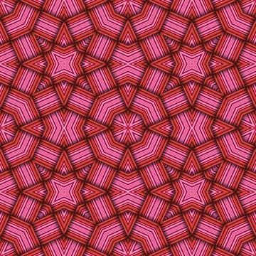 Star seamless pattern. Woven pattern of lines. Stock Illustration