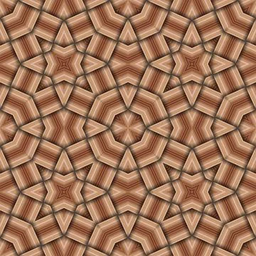 Star seamless pattern. Woven pattern of lines. Stock Illustration
