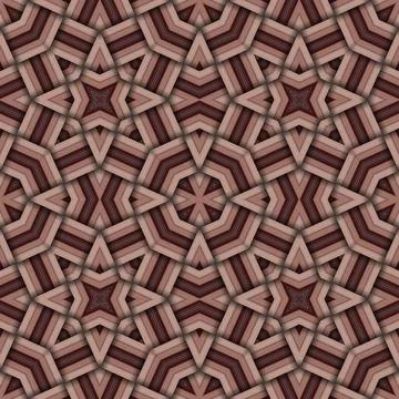 Star seamless pattern. Woven pattern of lines. Stock Illustration