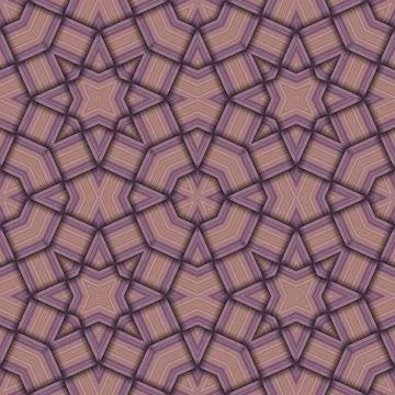 Star seamless pattern. Woven pattern of lines. Illustrazione stock