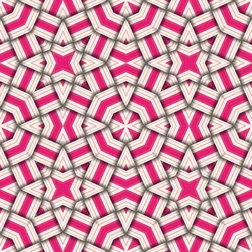 Star seamless pattern. Woven pattern of lines. Stock Illustration