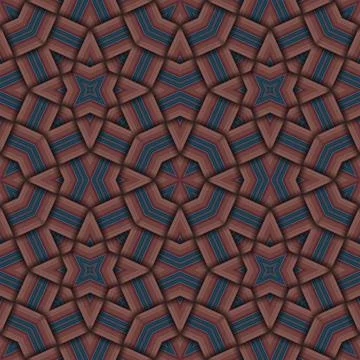 Star seamless pattern. Woven pattern of lines. Stock Illustration