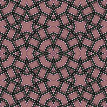 Star seamless pattern. Woven pattern of lines. Stock Illustration