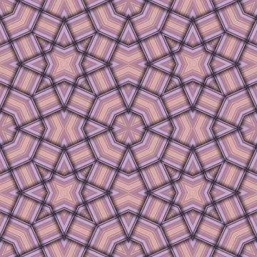 Star seamless pattern. Woven pattern of lines. Stock Illustration