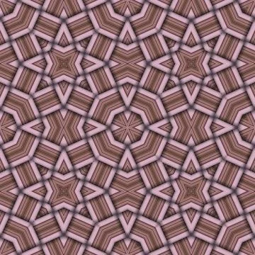 Star seamless pattern. Woven pattern of lines. Stock Illustration