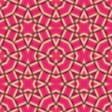 Star seamless pattern. Woven pattern of lines. Stock Illustration