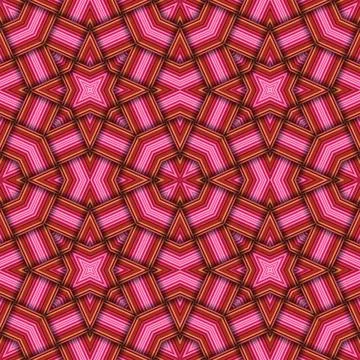Star seamless pattern. Woven pattern of lines. Stock Illustration