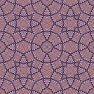 Star seamless pattern. Woven pattern of lines. Stock Illustration