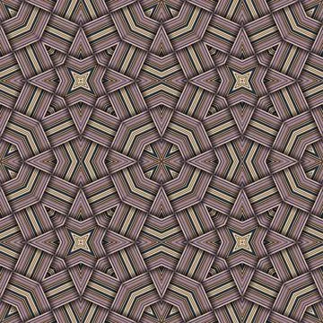 Star seamless pattern. Woven pattern of lines. Stock Illustration