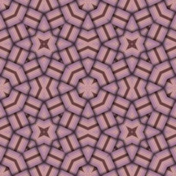 Star seamless pattern. Woven pattern of lines. Stock Illustration