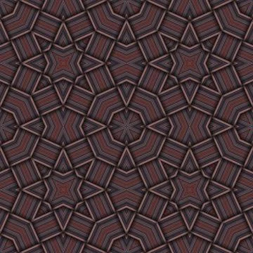 Star seamless pattern. Woven pattern of lines. Stock Illustration