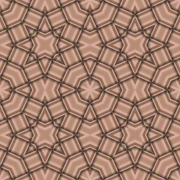 Star seamless pattern. Woven pattern of lines. Illustrazione stock